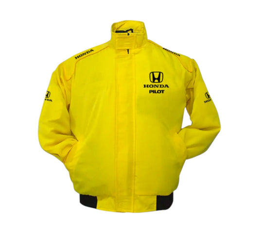 Honda Pilot Vintage Racing Jacket – Yellow Motorsport Edition