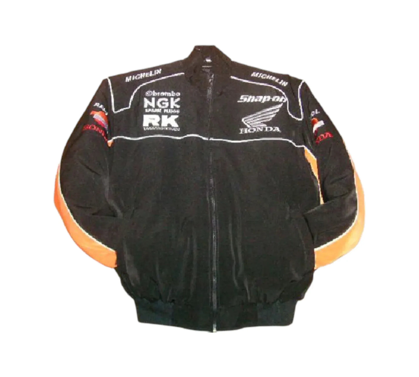 Honda Repsol Snap-On Moto Racing Jacket – Black & Orange