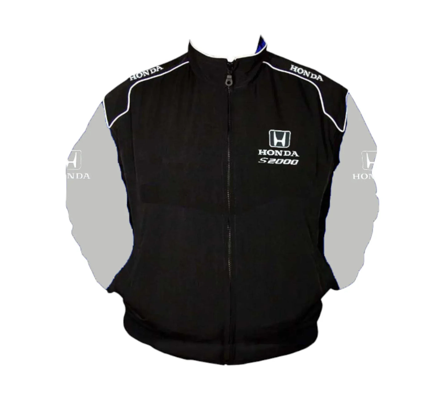Honda S2000 Vintage Racing Jacket – Black & Light Gray