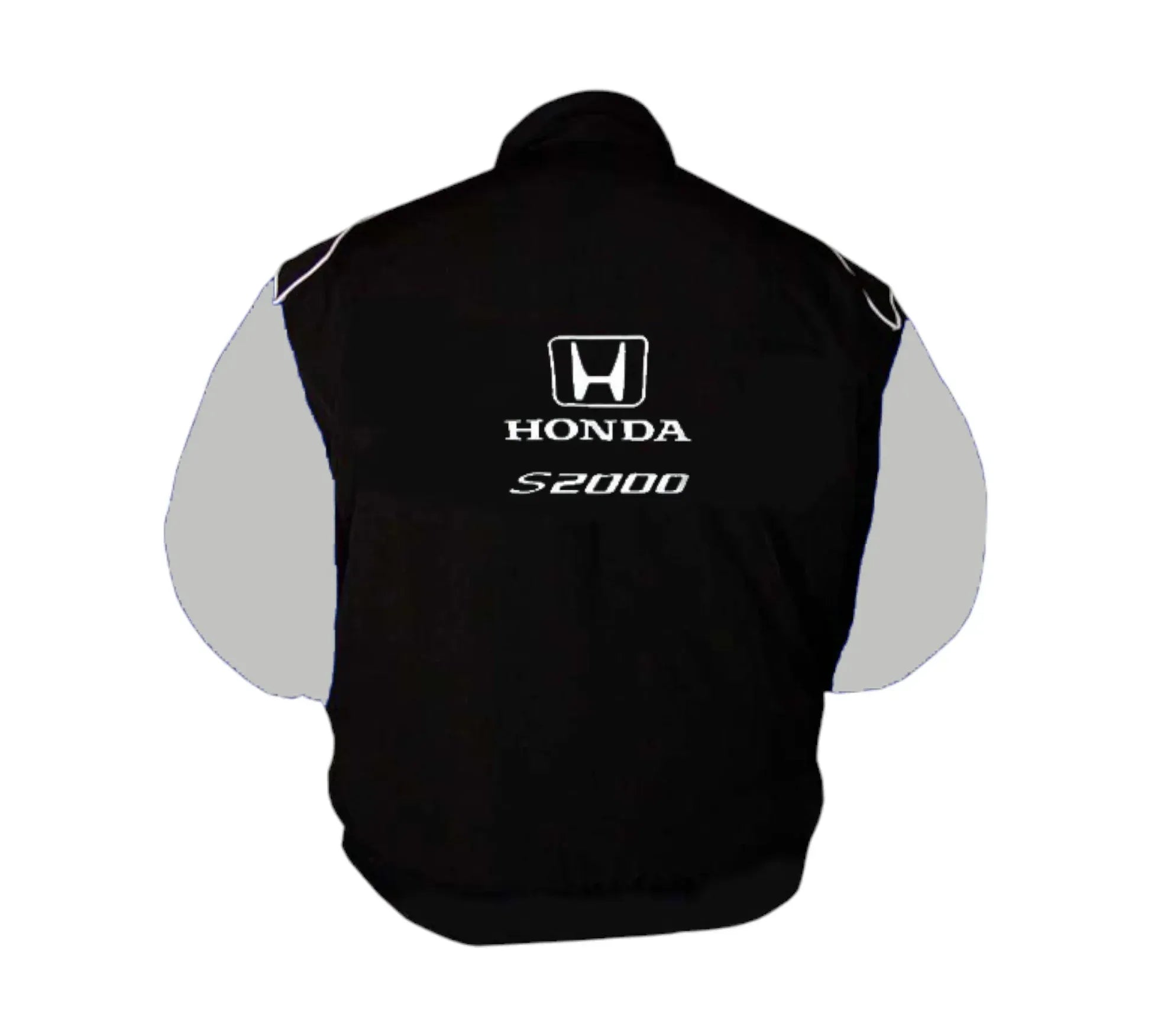 Honda S2000 Vintage Racing Jacket – Black & Light Gray 1