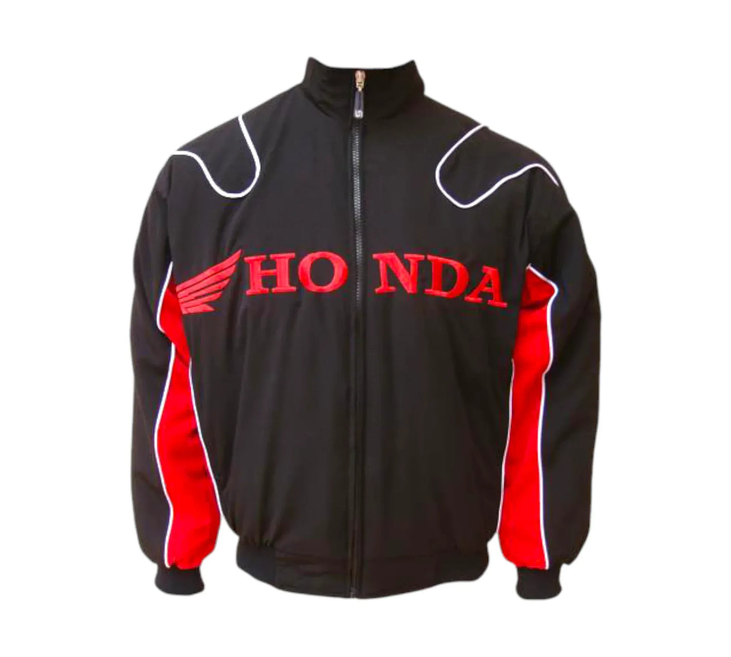 Honda Vintage Racing Jacket – Black & Red Motorsport Edition