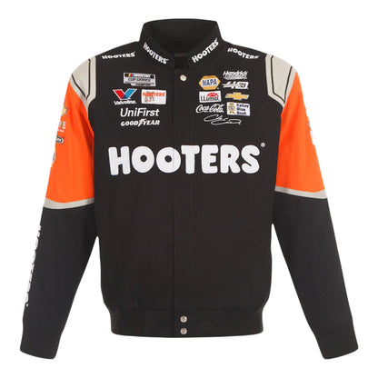 Hooters NASCAR Racing Jacket Front View