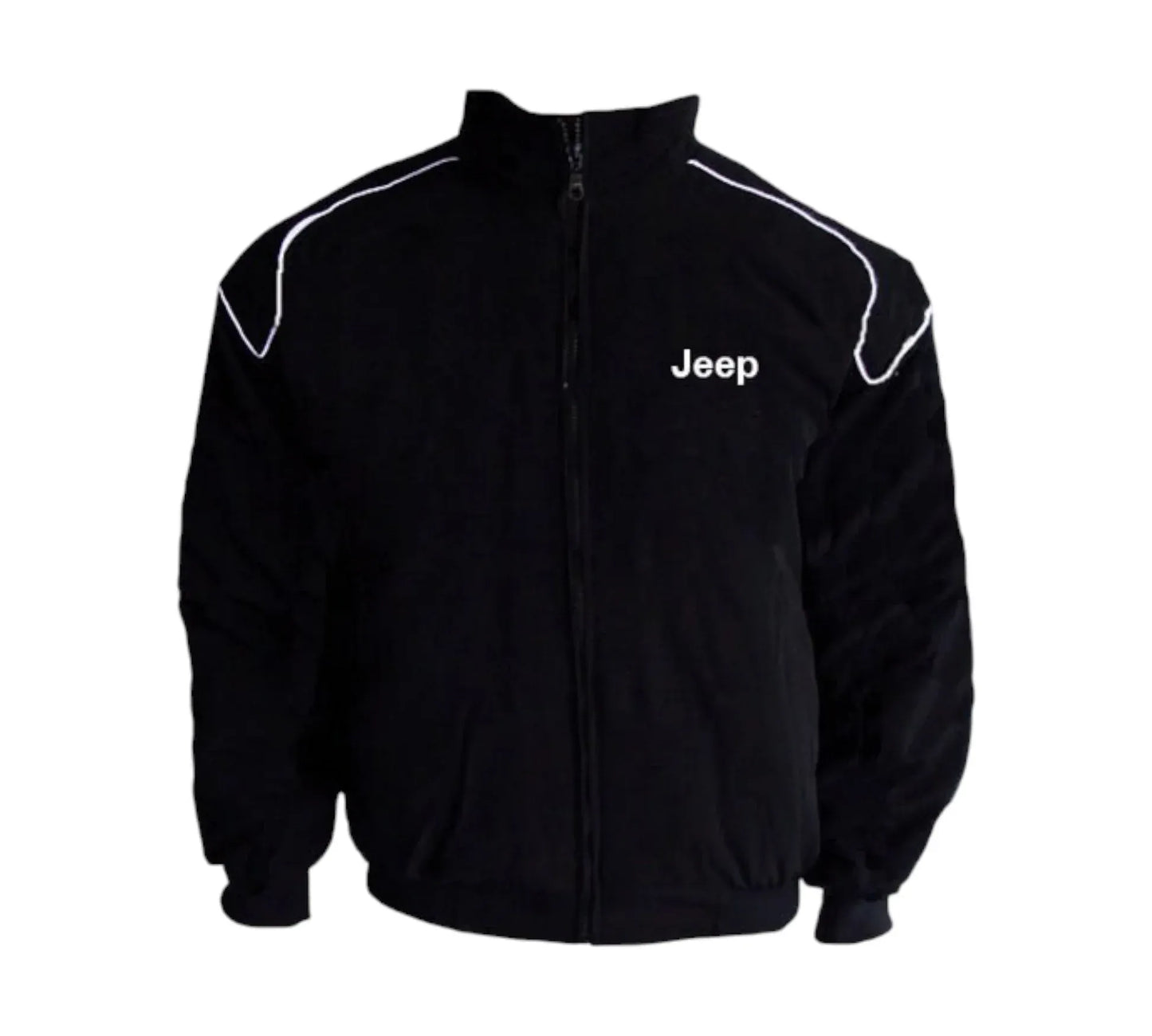 Jeep Racing Jacket Black with Piping