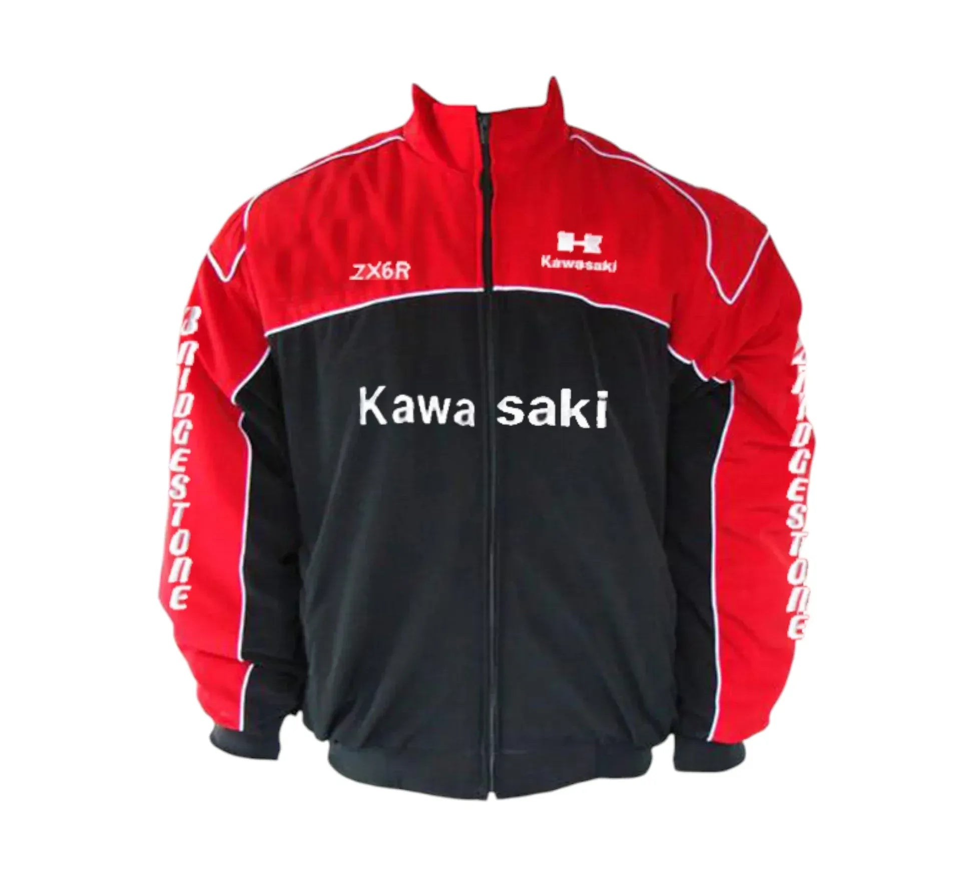 Kawasaki ZX6R Racing Jacket Red Black