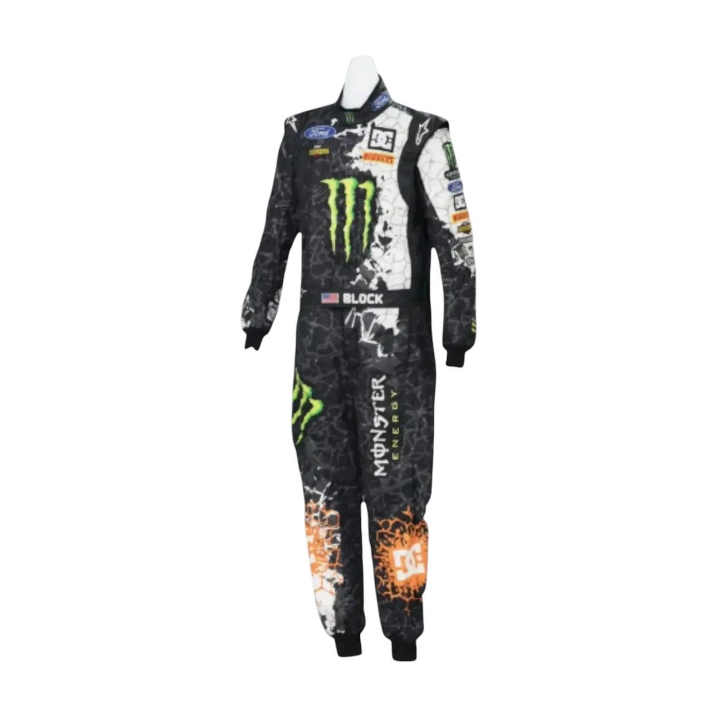 Ken Block 2012 Monster Energy go kart race suit front