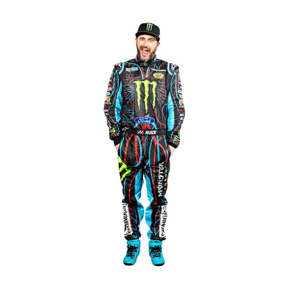Ken Block Monster Sublimation Go Kart Racing Suit front view