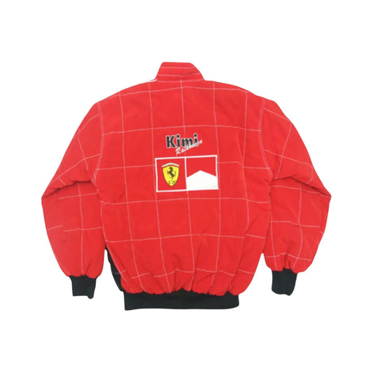 Kimi Raikkonen Ferrari F1 Vintage Racing Jacket Black