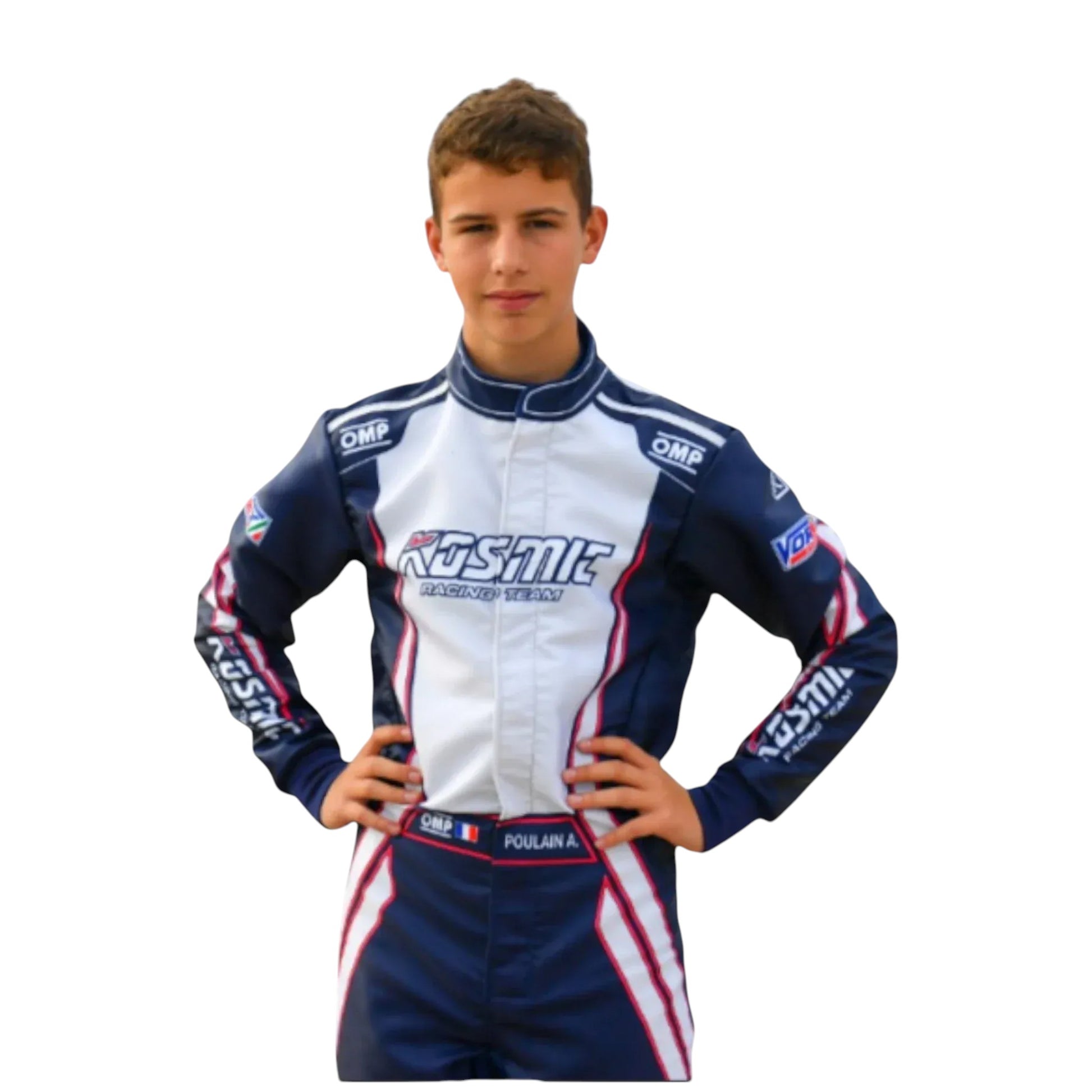 Kosmic OMP 2022 go-kart racing suit 