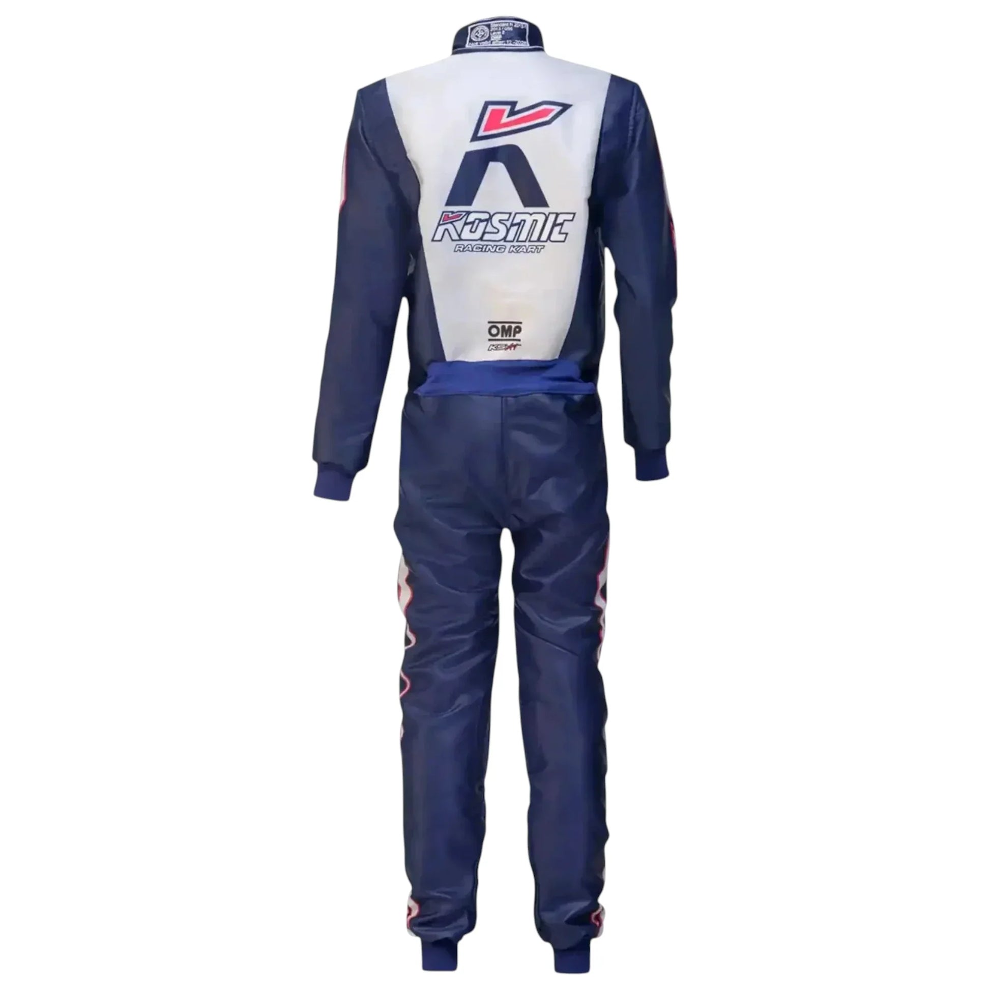 Kosmic OMP 2022 go-kart racing suit back view