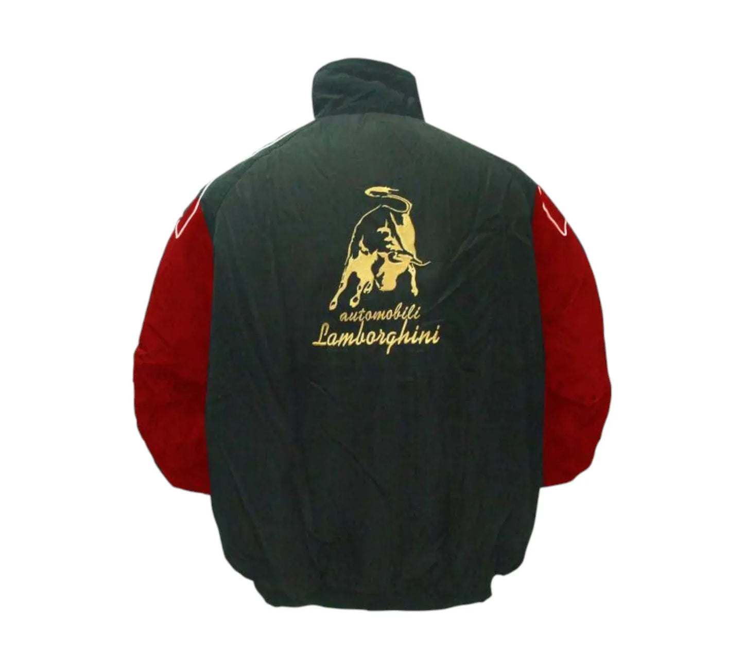 Lamborghini Inspired Vintage Racing Jacket Black Red 1