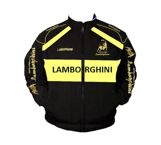 Lamborghini Racing Jacket Black Yellow