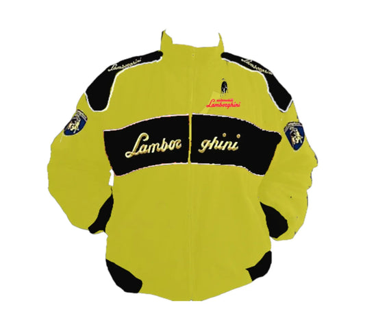 Lamborghini Racing Jacket Yellow Black