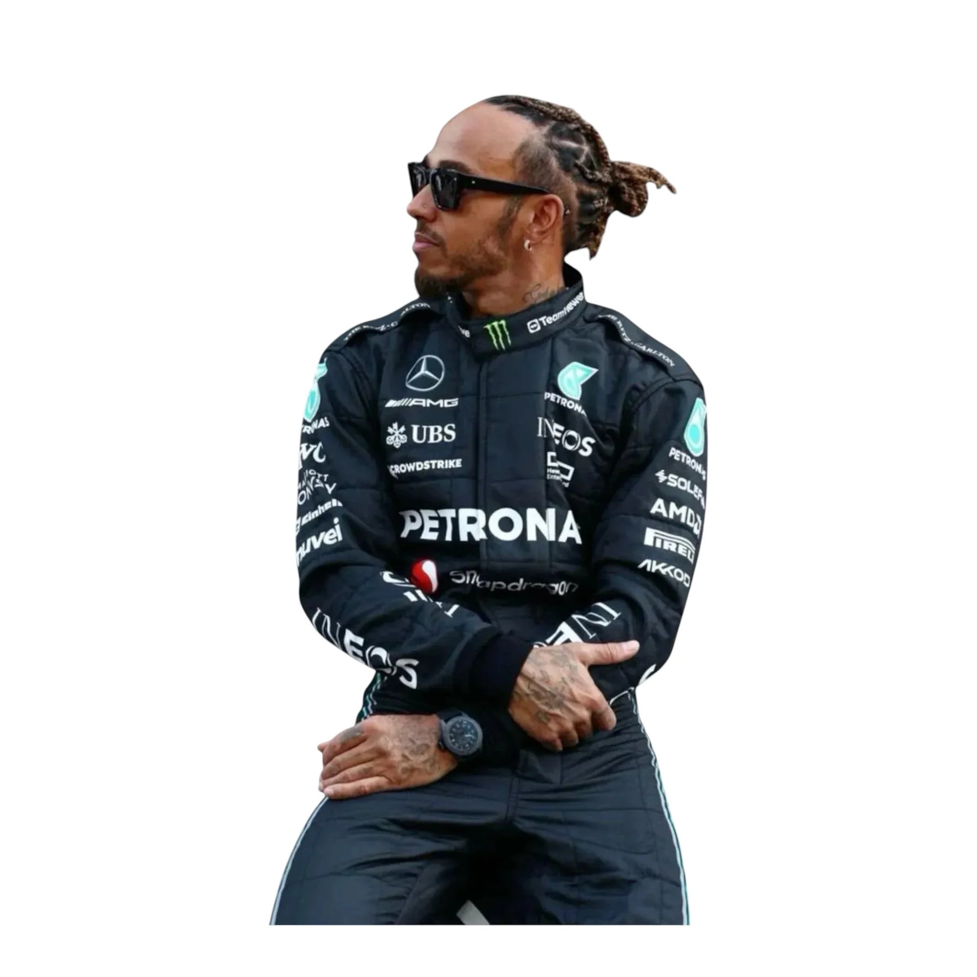 Lewis Hamilton Mercedes-AMG Petronas Formula 1 race suit collection