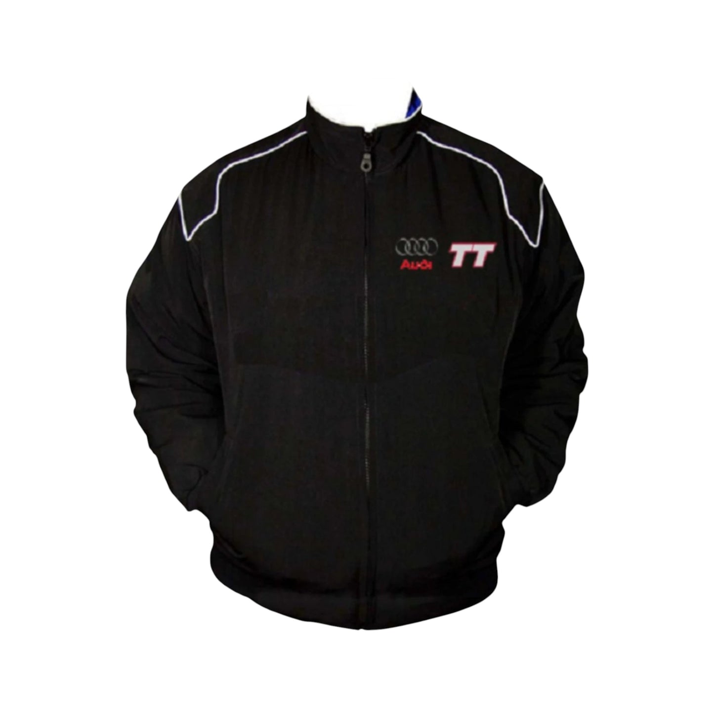 Main image: "Audi TT Racing Vintage Jacket Black Front View