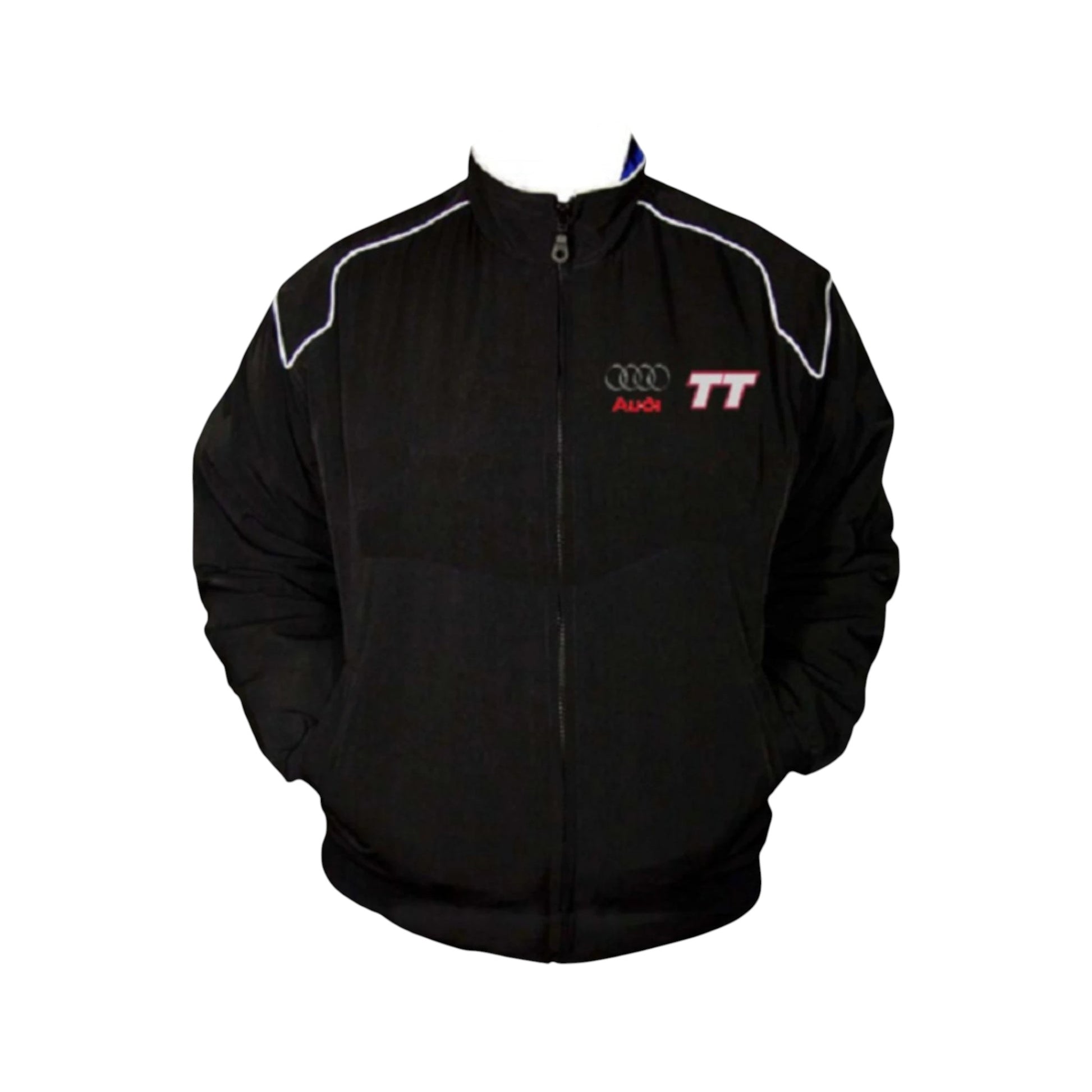 Main image: "Audi TT Racing Vintage Jacket Black Front View