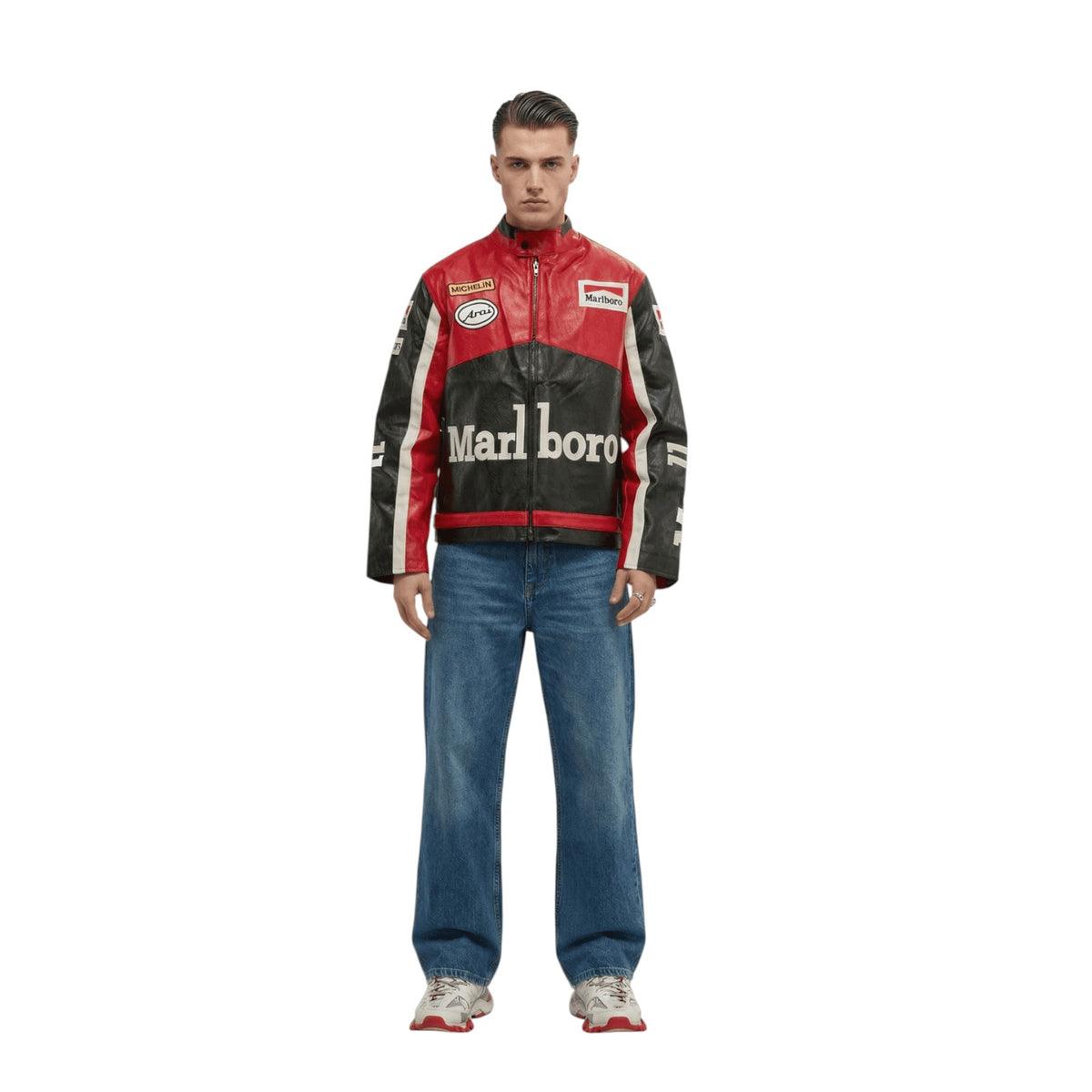 Marlboro Vintage Racing Leather Jacket - Classic Edition SpeedLine Racewear