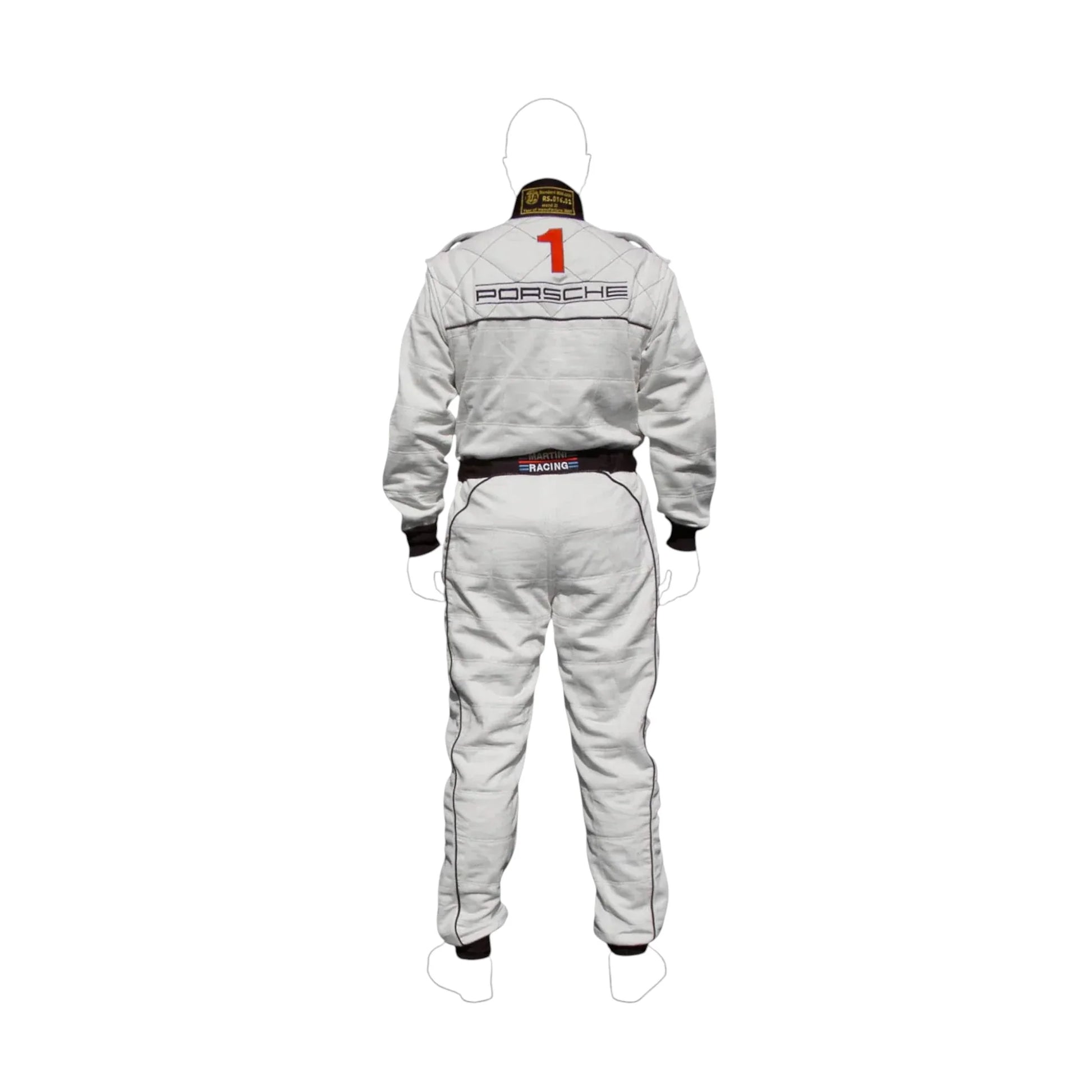 Martini Porsche Motorsport Overall Go Kart Racing Suit