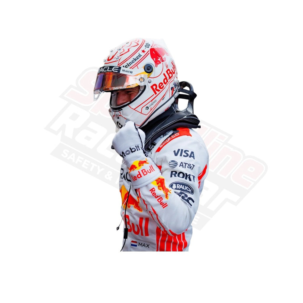 F1 driver, Red Bull, racing suit, helmet