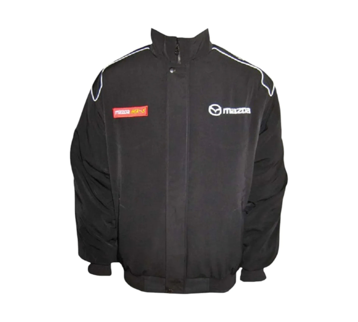 Mazda MX-5 Miata Black Stealth Vintage Racing Performance Jacket 1