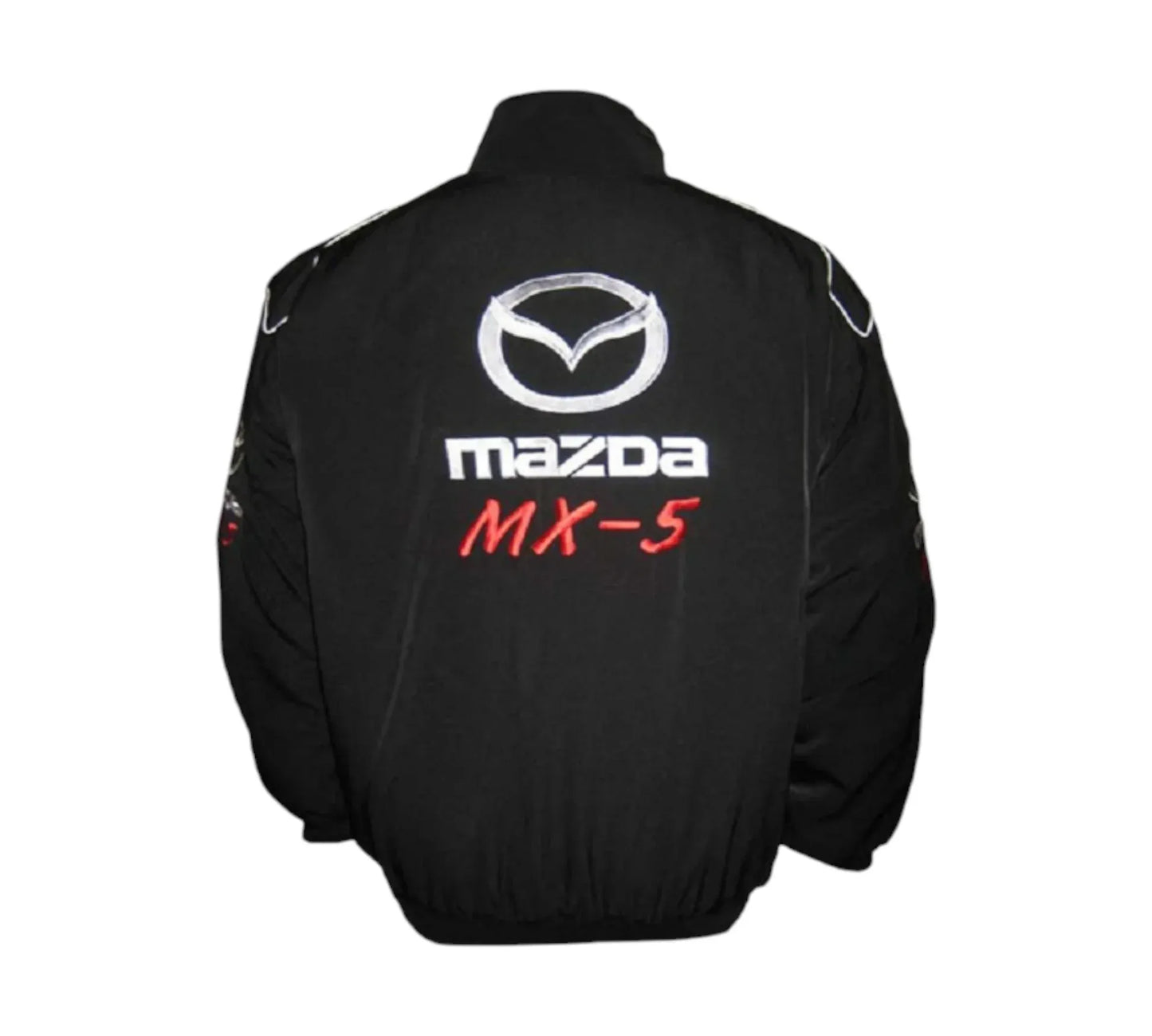 Mazda MX-5 Miata Black Stealth Vintage Racing Performance Jacket 2