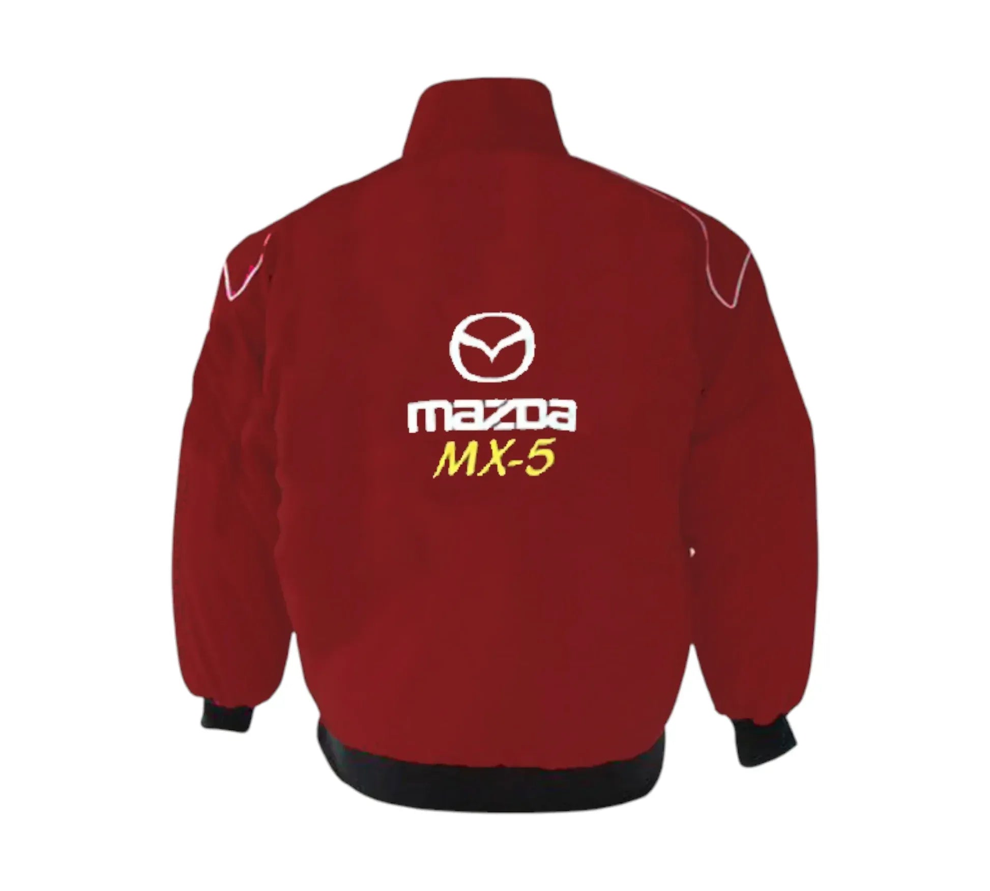 Mazda MX-5 Miata Maroon Burgundy Vintage Racing Jacket 2
