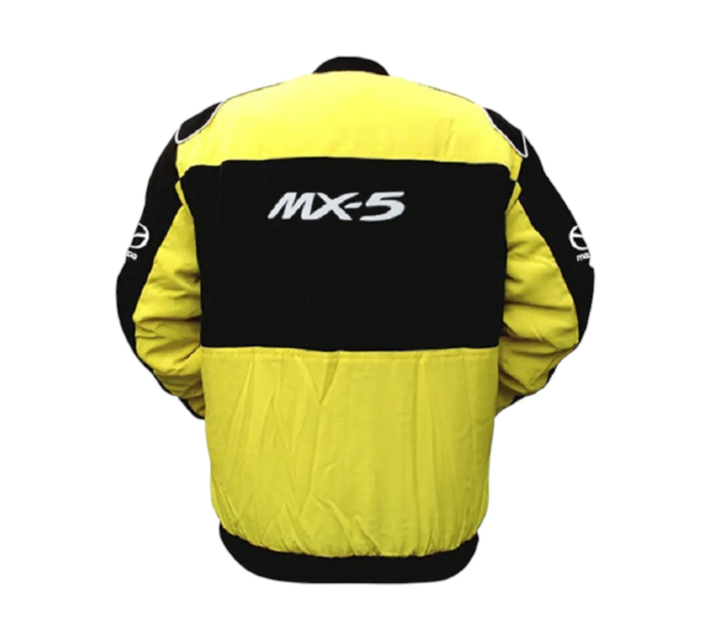 Mazda MX-5 Miata Yellow Black Vintage Racing Performance Jacket 2