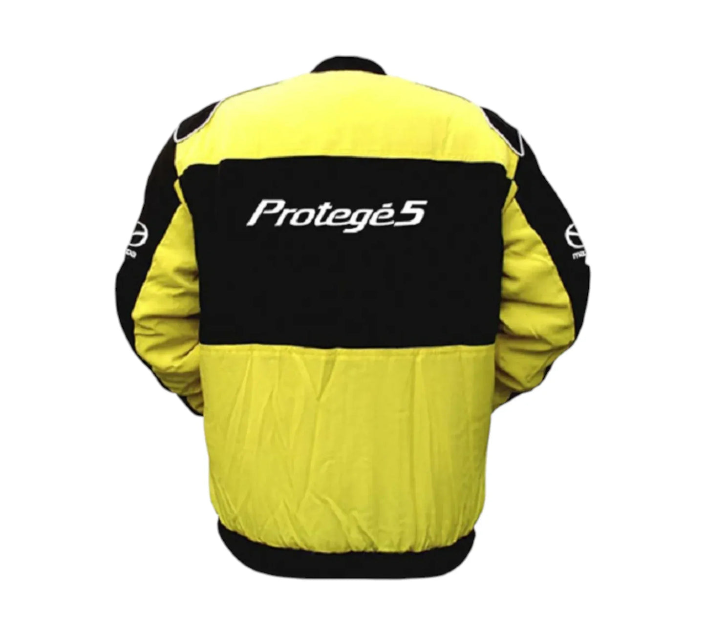 Mazda Protege5 Yellow Black Vintage Racing Performance Jacket 1