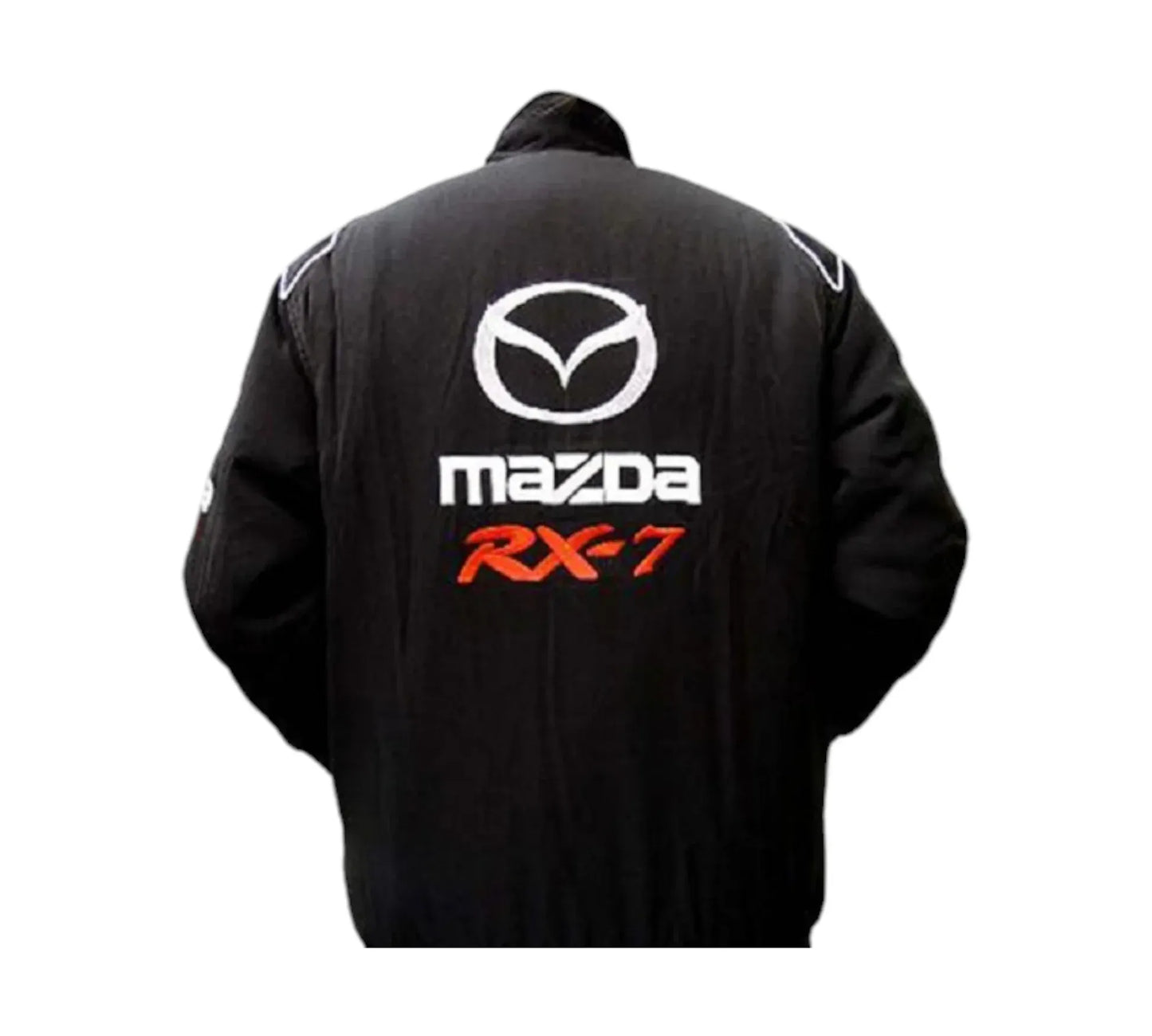 Mazda RX-7 Black Stealth Vintage Racing Performance Jacket 2