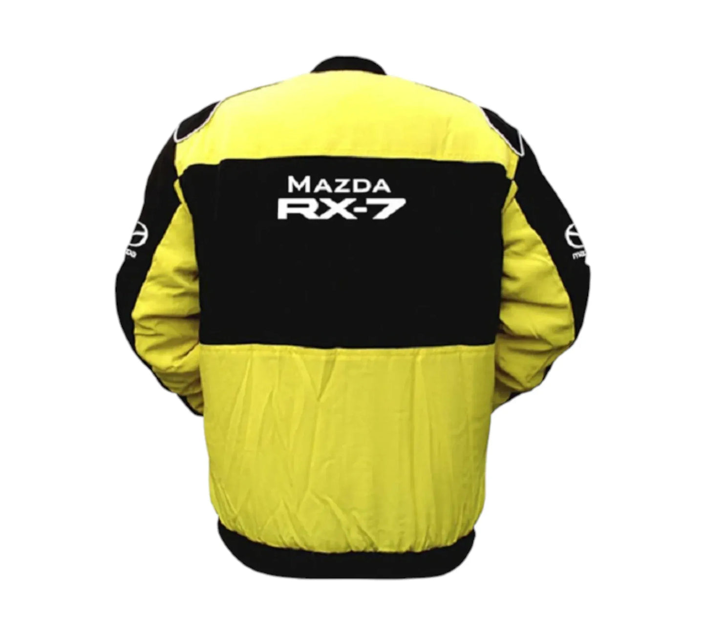 Mazda RX-7 Yellow Black Vintage Racing Jacket 1