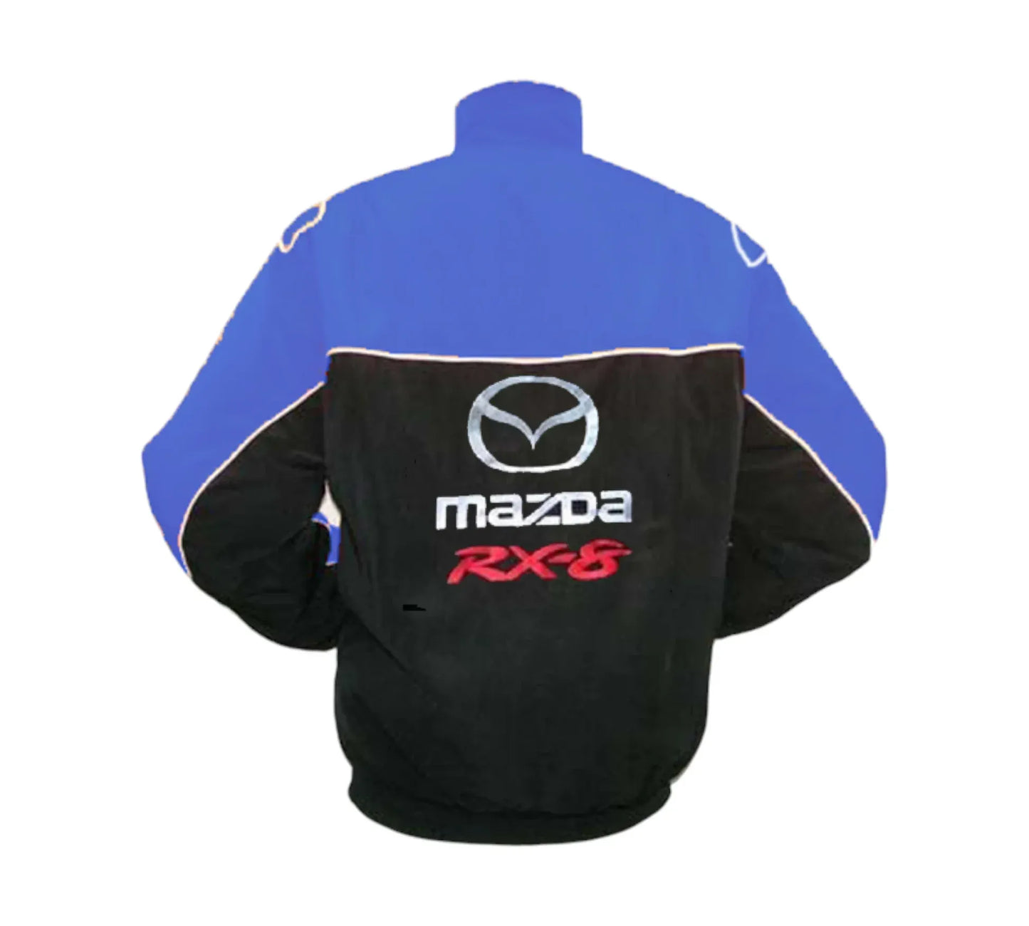 Mazda RX-8 Black Blue Vintage Racing Performance Jacket 1