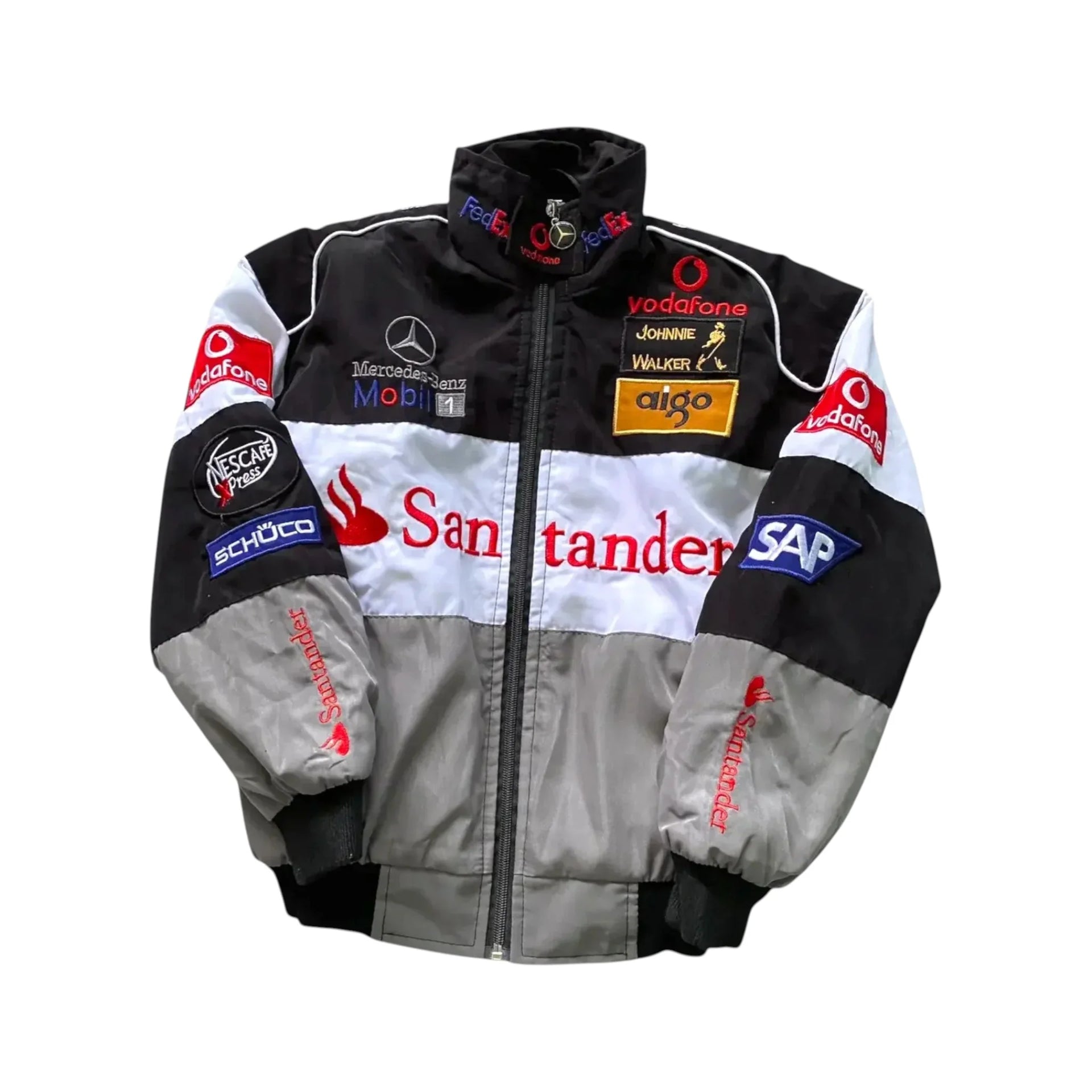 McLaren Mercedes Santander F1 Vintage Racing Jacket – SpeedLine