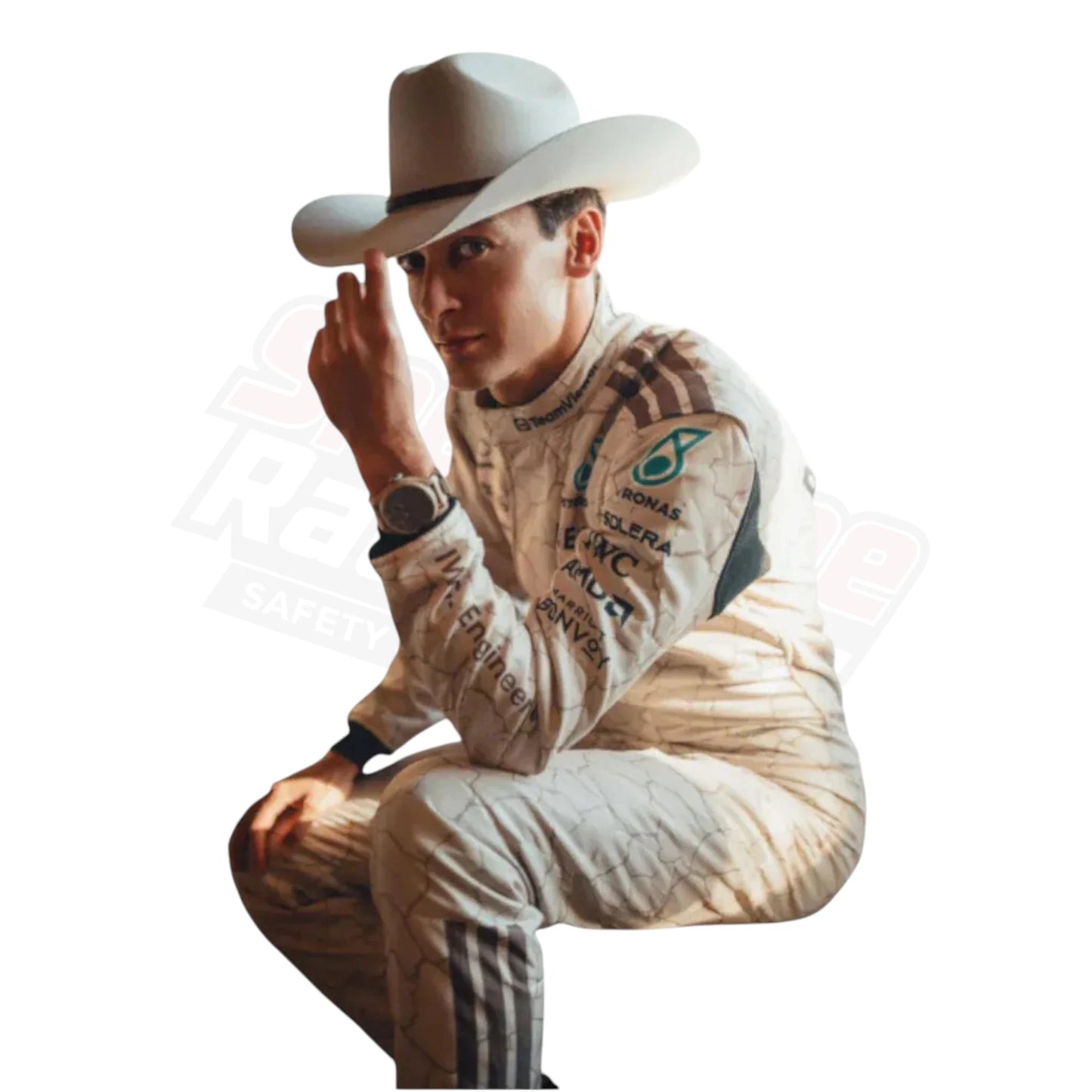 Mercedes 2025 Racing Suit Material and Stitching