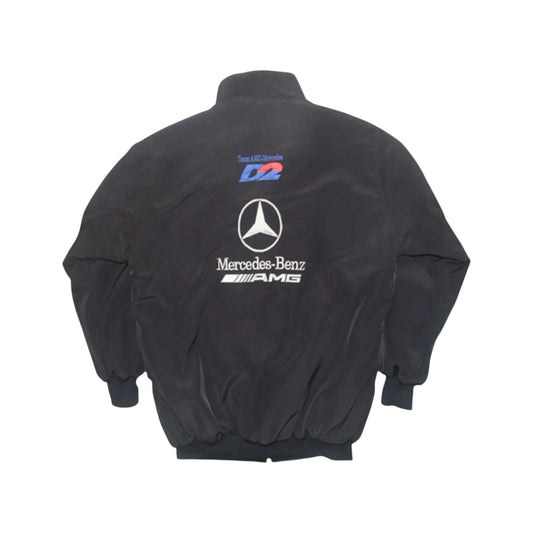 Mercedes AMG F1 Vintage Black Racing Jacket – Heritage Edition
