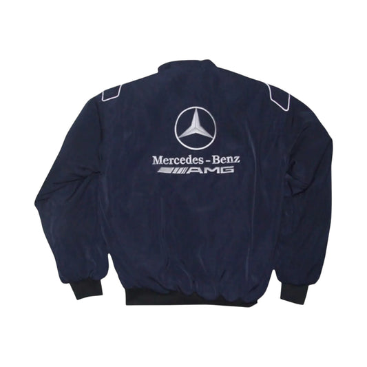 Mercedes AMG F1 Vintage Racing Jacket Dark Blue