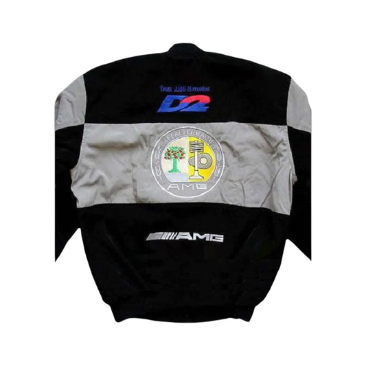 Mercedes AMG F1 Vintage Racing Jacket Light Gray