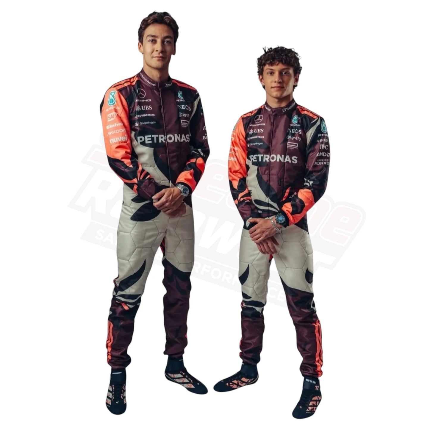Mercedes AMG Petronas F1 2025 Suit Design Detail