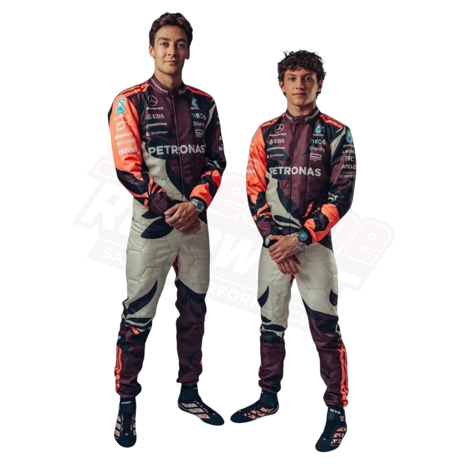 Mercedes AMG Petronas F1 2025 Suit Design Detail