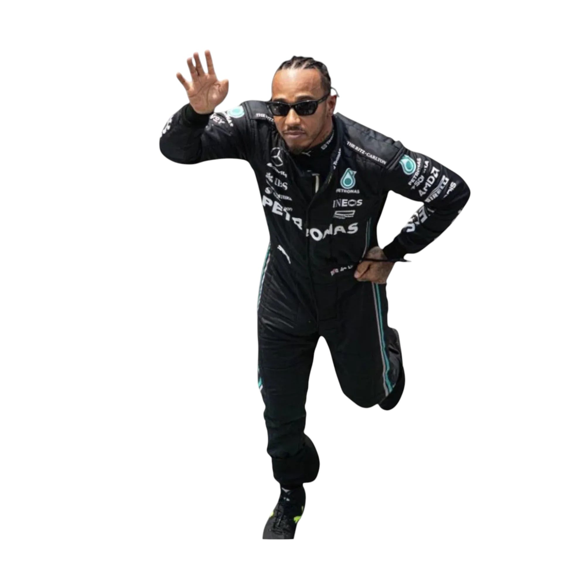 Mercedes Petronas Formula 1 race suit details