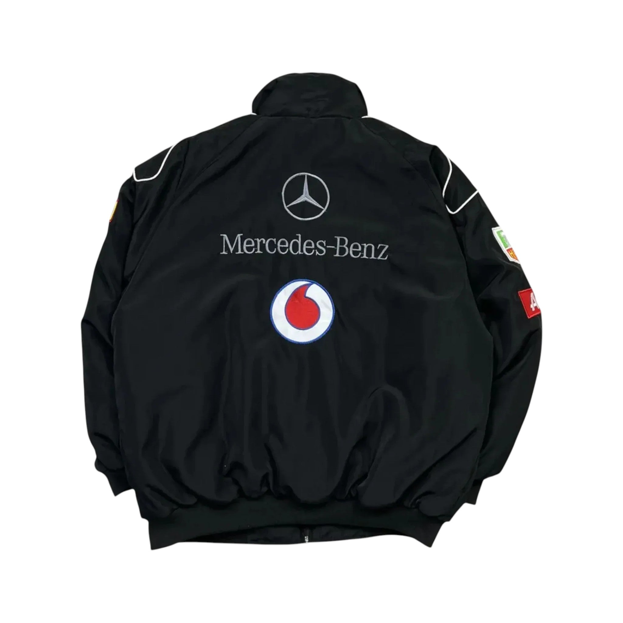 Mercedes Santander F1 Vintage Black Jacket – SpeedLine Racewear