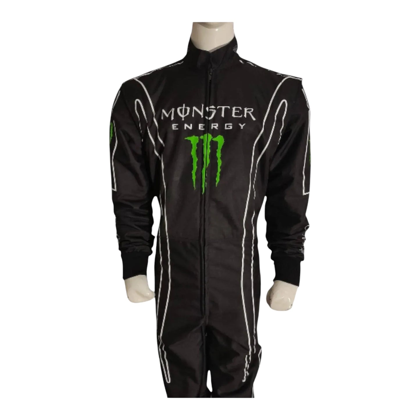 Monster Energy kart suit racing detail
