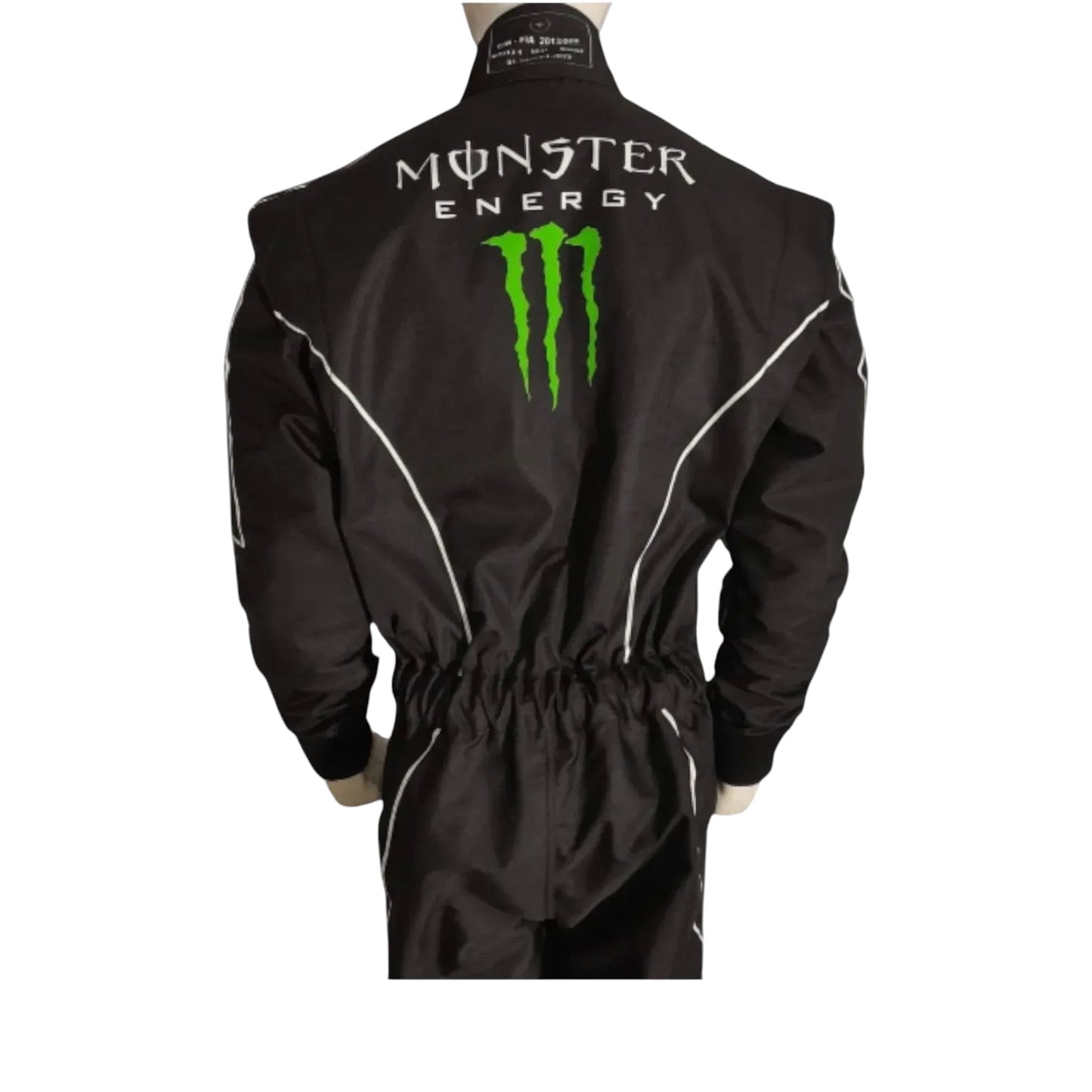 Monster Energy karting suit back view