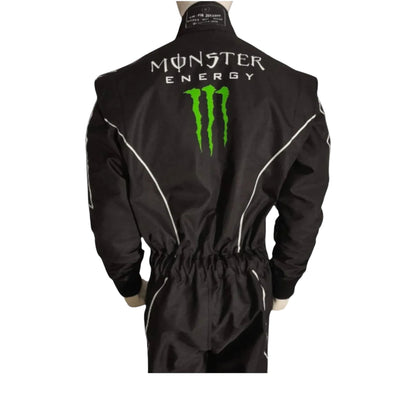 Monster Energy karting suit back view