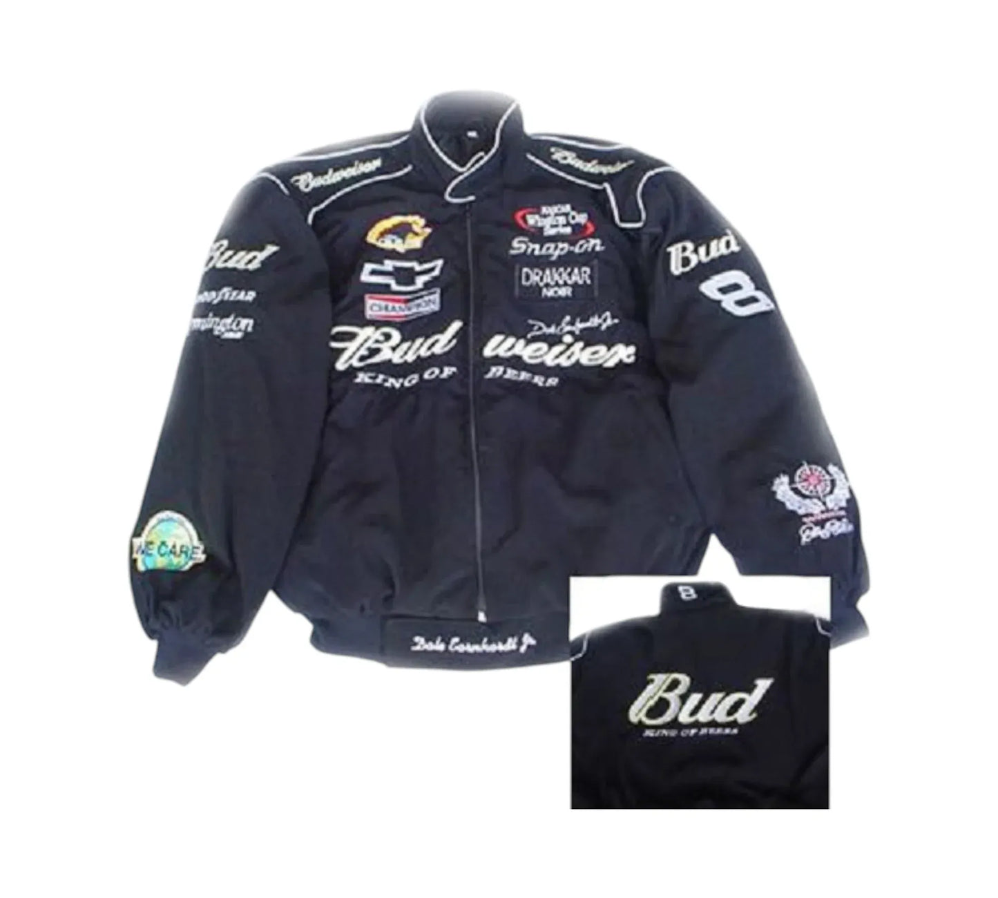 Nascar Dale Earnhardt Jr Vintage Jacket Black 1