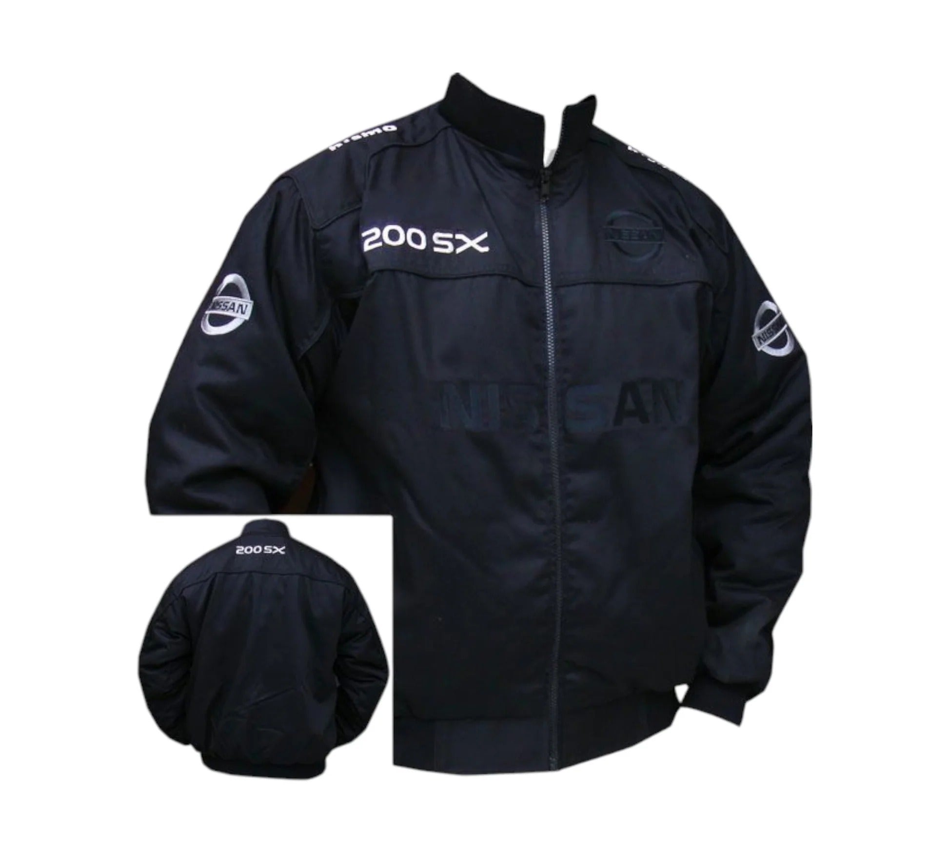 Nissan 200SX GTR Racing Vintage Jacket Black JDM Motorsport Style 2