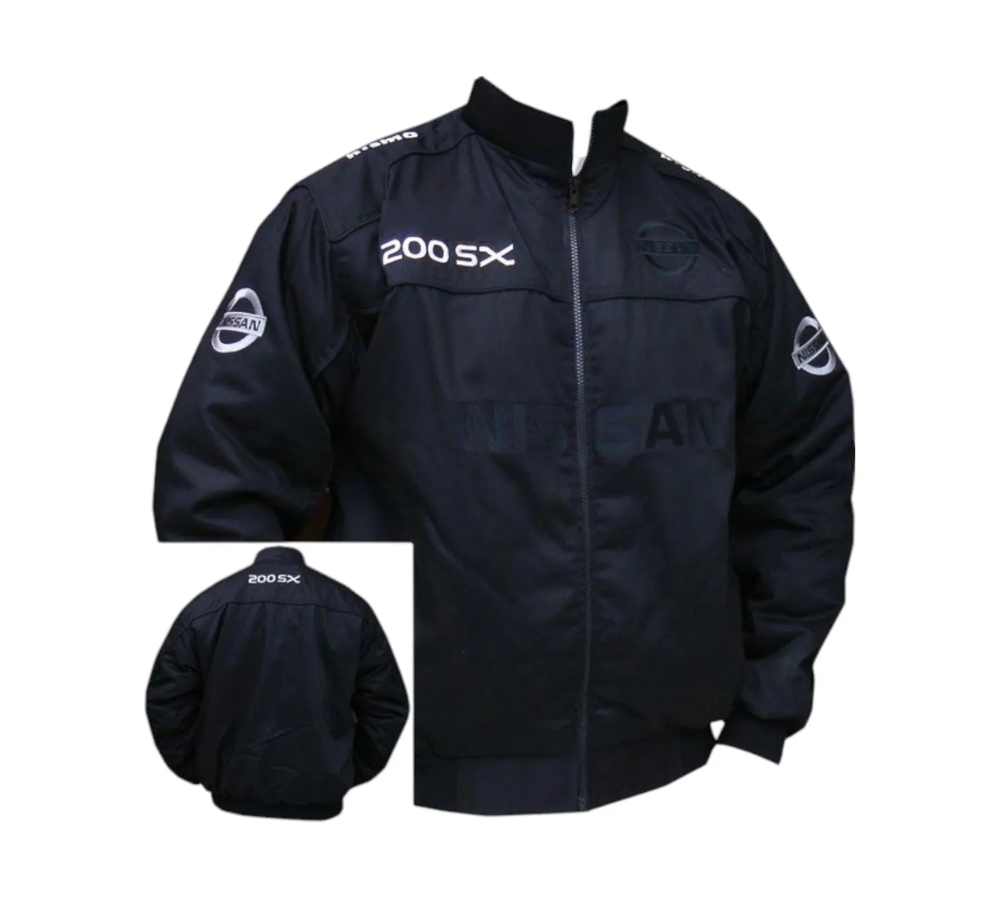 Nissan 200SX GTR Racing Vintage Jacket Black JDM Motorsport Style 2