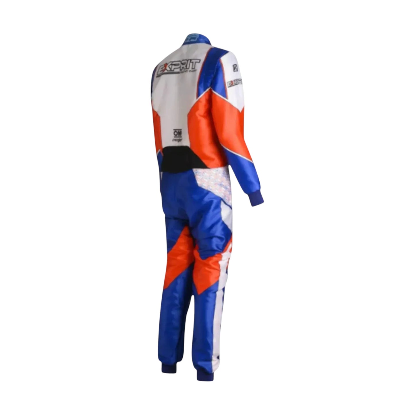 OMP Exprit 2025 kart racing suit display