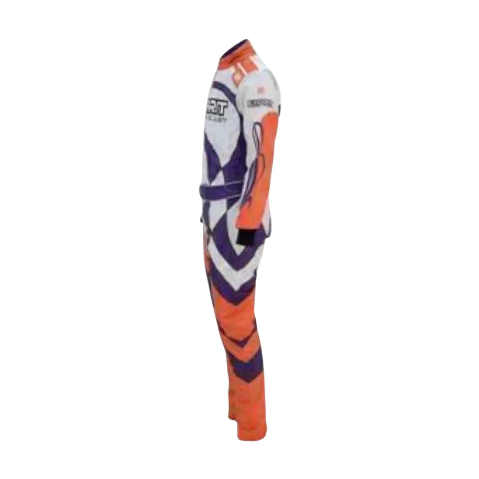 OMP Exprit go kart racing driver overall front view