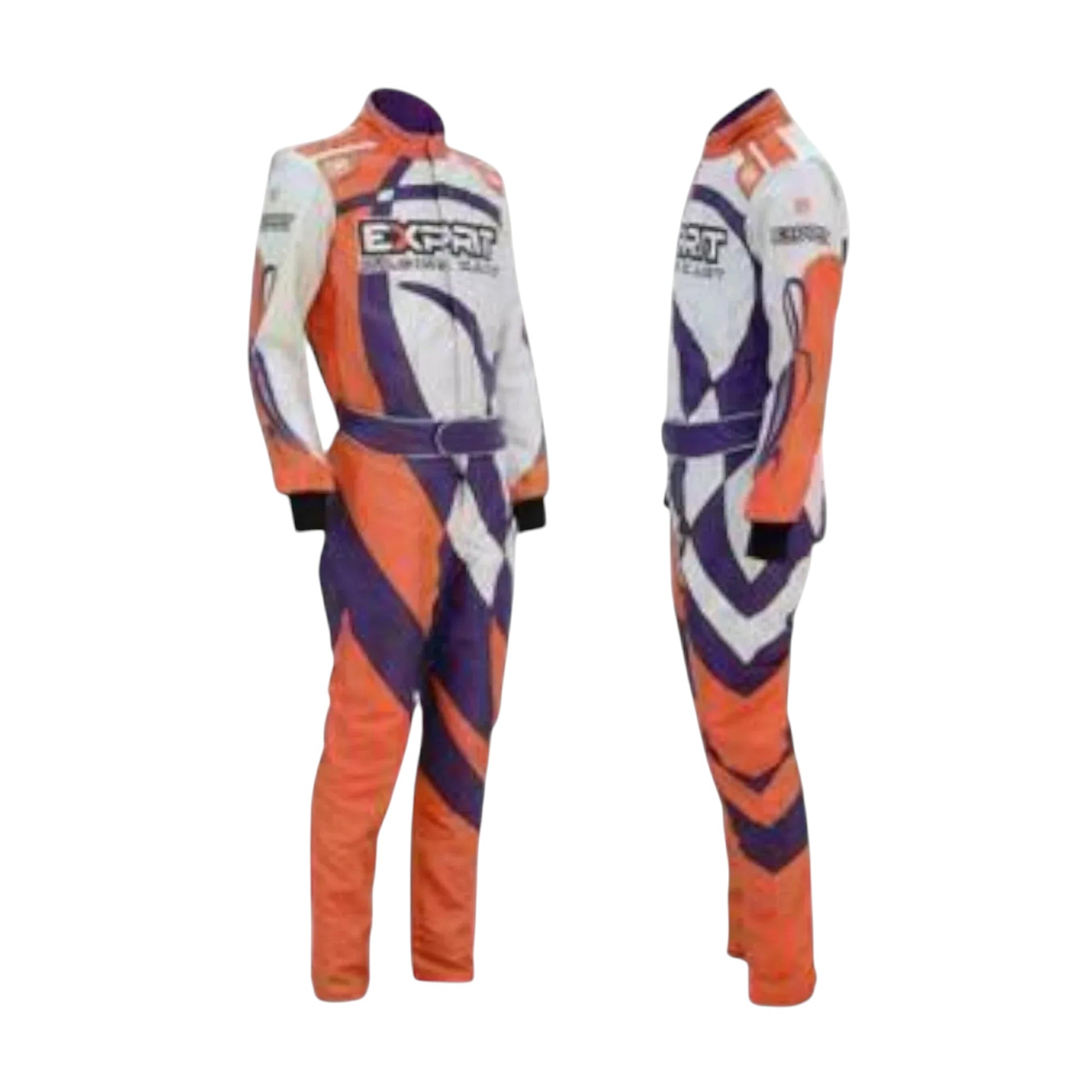 OMP Exprit go kart racing driver overall front view