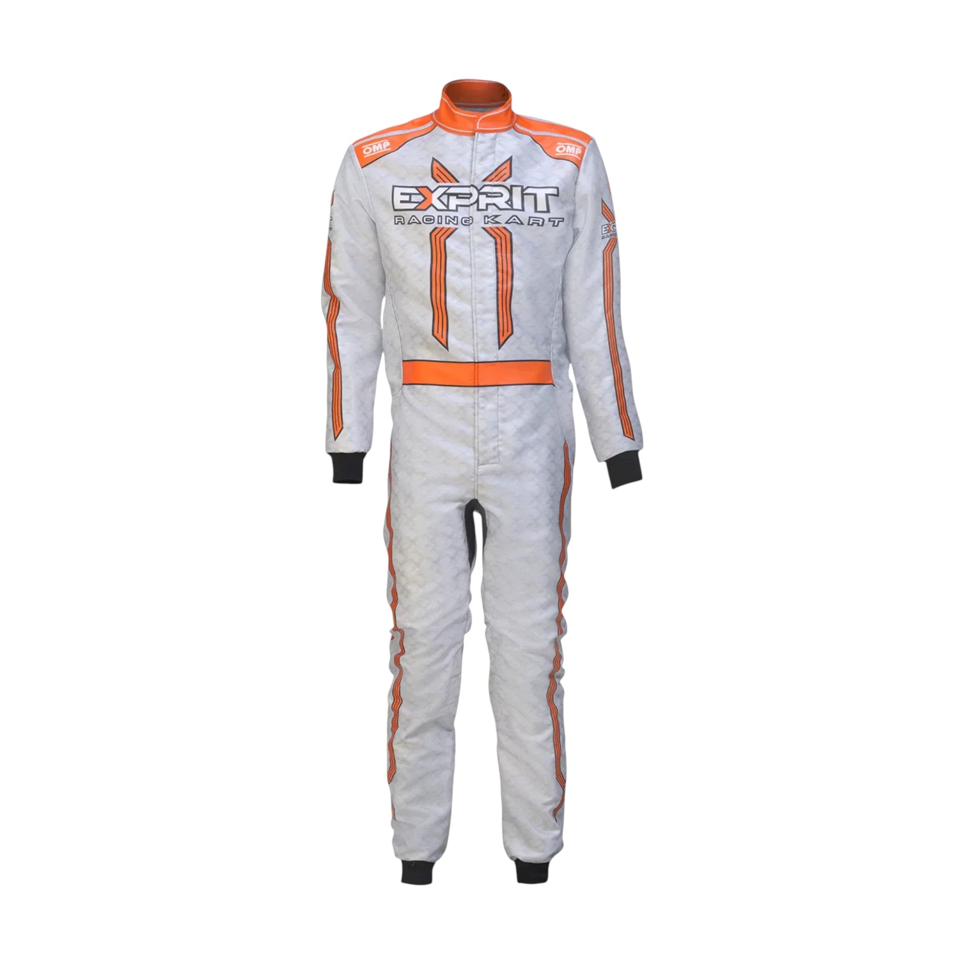 OMP Exprit go kart racing suit driver overall front view