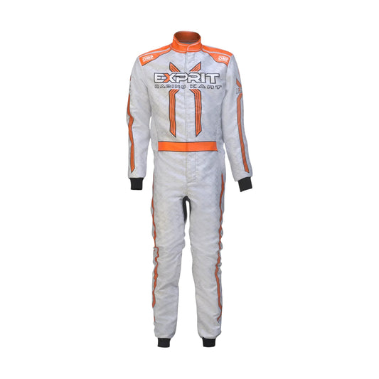 OMP Exprit go kart racing suit driver overall front view